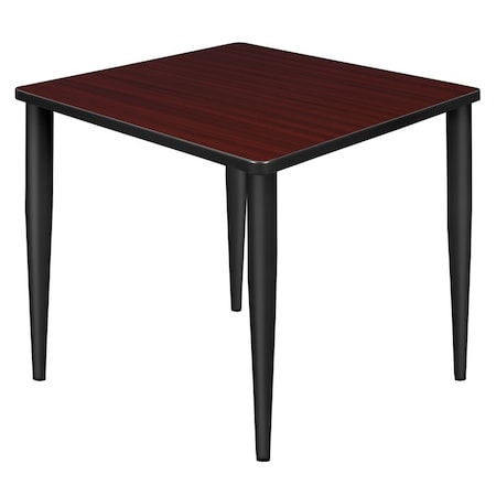 Regency Kahlo Square & Round Tables, 30 W, 30 L, 29 H, Wood, Metal Top, Mahogany TPL3030MHBK